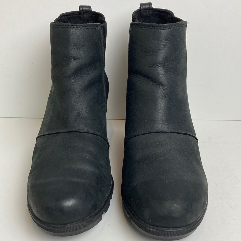 Sorel Joan of Arctic Wedge II Chelsea Bootie Leather 10 Winter Fall Gorpcore - Picture 6 of 15